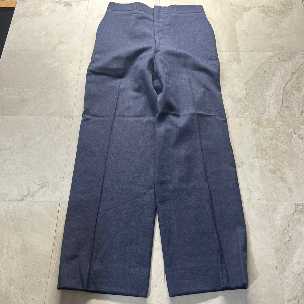 Tennessee Overall Co Wool Serge Trousers Blue Men 34x36 Vintage Military 1971